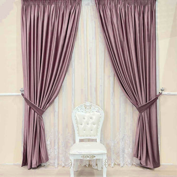 Draperie de Catifea Blackout 80%  Rose - Prindere cu Rejansa (1 Bucata)