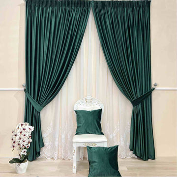 Draperie de Catifea Texturata Lux Semi-opaca 80% Verde Vintage-cu Rejansa (1 Bucata)