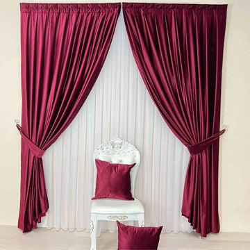 Draperie Catifea Blackout 80% Grena- cu Rejansa (1 Bucata)